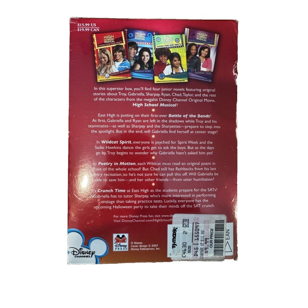 High School Musical Stories From East High Wildcats 4 Book Boxed Set NEW Disney - Picture 2 of 2
